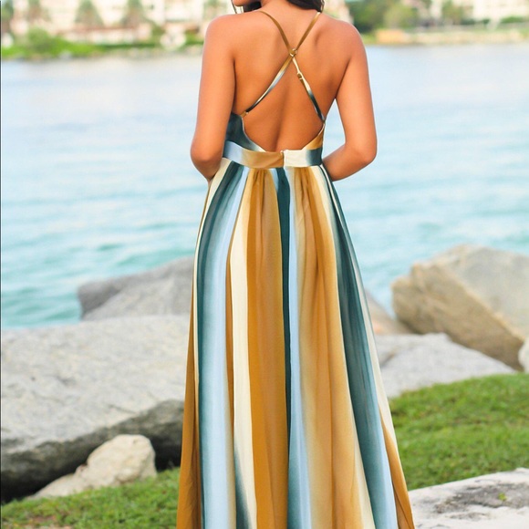 Multi color maxi Tulle Dress - Picture 2 of 2